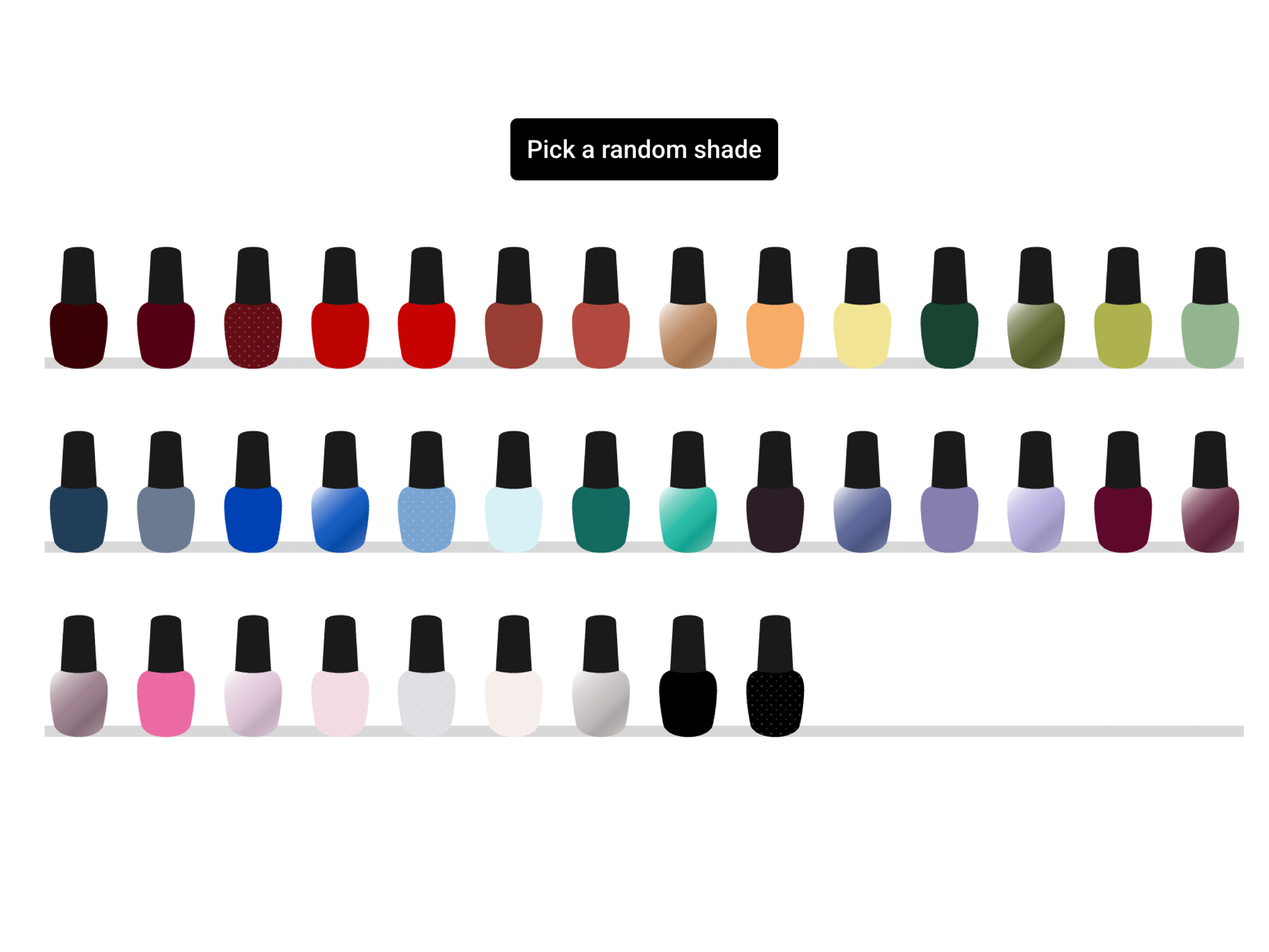 Nail polish tracker